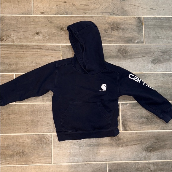 Carhartt Kids Dark Blue Hoodie - Picture 1 of 3